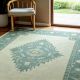 Handknotted Oushak Wool Rug A Cream